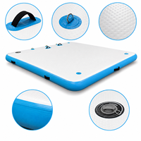 Plateforme flottante gonflable avec structure renforcée en Drop Stitch pour bateaux, piscines, lacs et activités de plage