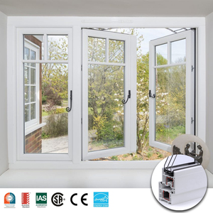 Energy star qualifié économe en énergie fenêtres upvc à double vitrage fenêtres à battant de remplacement fenêtres en plastique pvc vinyle - Product Image 1