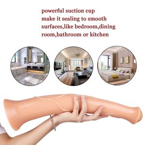 44Cm Super Lange Dierlijke Dildo Zuignap Dildo Reusachtig Paard Dildo Haan Realistische Penis Vagina Seksspeeltjes Voor Vrouwen Masturbator - Product Image 4