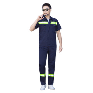 <span class=keywords><strong>Serie</strong></span> Sanitaria da Giardino, Completo da Lavoro Primaverile e Autunnale a Maniche Lunghe, Traspirante in Poliestere con Strisce Riflettenti per Stazioni di Servizio - Product Image 5