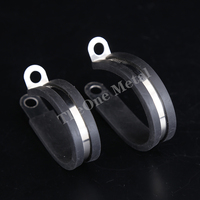 Pinces à tuyau réglables en acier inoxydable Collier de serrage pour câble robuste avec collier de serrage doublé de caoutchouc EPDM en plastique Système de mesure métrique