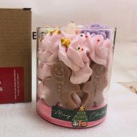 Bougie de Noël parfumée au gingembre et aux biscuits, en pot, cadeau de Noël pour la décoration de fête, centre de table