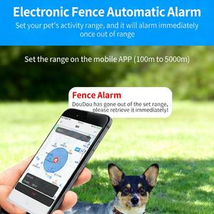 Notifications de limites de vibrations sonores Clôture pour chien sans fil <span class=keywords><strong>rechargeable</strong></span> GPS Collier antichoc pour animaux de compagnie Clôture électronique - Product Image 3