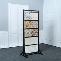 Présentoir pliable moderne à rotation personnalisée pour carreaux de céramique, présentoir pour salle d'exposition, marbre, granit, pierre de quartz, mosaïque, présentoir pour échantillons