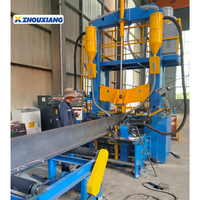 Ligne de production de poutres en H 3-en-1 : Machine de soudage et de redressage automatique avec équipement de redressage de métaux, capacité de 4000 tonnes/an