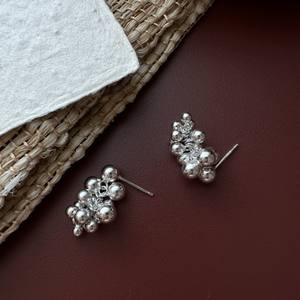 Joyería fina, joyería <span class=keywords><strong>de</strong></span> fruta bonita, pendientes <span class=keywords><strong>de</strong></span> tuerca <span class=keywords><strong>de</strong></span> uva Vintage <span class=keywords><strong>de</strong></span> <span class=keywords><strong>Plata</strong></span> <span class=keywords><strong>de</strong></span> Ley <span class=keywords><strong>925</strong></span> para mujer - Product Image 1