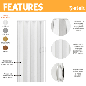 Porte en accordéon Porte pliante en PVC - Product Image 3