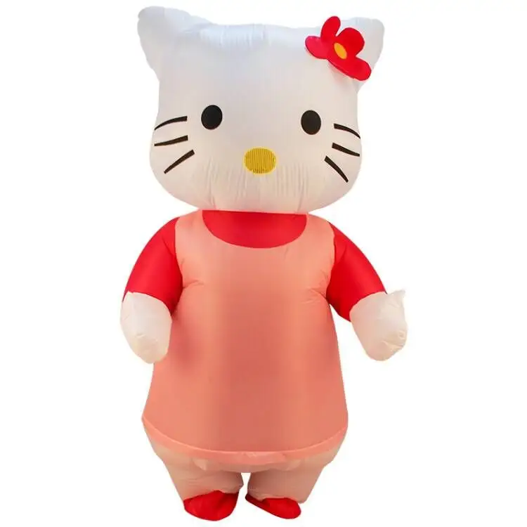 Fantasia inflável de mascote, melhor preço de alta qualidade fantasia de hello kitty para venda