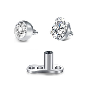 Pha lê giọt nước mắt da NEO vít Tops thép không gỉ thời trang xuyên cho phụ nữ và nam giới cho đám cưới và đồ trang sức - Product Image 4