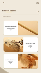 Mainan Tikus Bulu untuk Kucing, Mainan Hewan Peliharaan Baru, Mainan Penggoda Kucing - Product Image 5