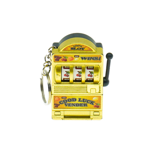 Portachiavi Portafortuna Lucky 7 Jackpot, Macchina della Lotteria, Souvenir Promozionale Economico per Casinò - Product Image 2
