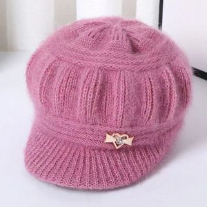 Women's Knitted Wool <b>Hat</b> Pink Warm Windproof Autumn <b>Winter</b> Casual Stylish Commute Anti Pilling Pumpkin <b>Hat</b> - Product Image 1