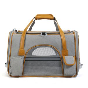 Bolsa de transporte para mascotas, tela Oxford azul real, malla transpirable de gran tamaño para viajes de gatos y perros, uso al aire libre, plegable y ligero - Product Image 5