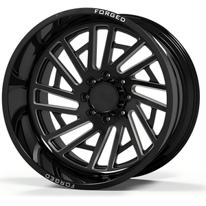 ล้อฟอร์จแบบหนาพิเศษ สีดำเงา ขอบกัดลาย ขนาด 20 22 24 26 นิ้ว 6x139.7 สำหรับรถกระบะ F350 ออฟโรด - Product Image 1