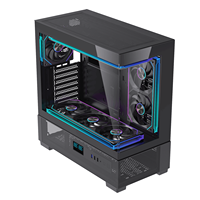 Boîtier d'ordinateur de jeu Lovingcool 2027, nouveau design, tour complète, verre trempé, boîtier PC gamer, châssis PC ATX avec affichage de la température