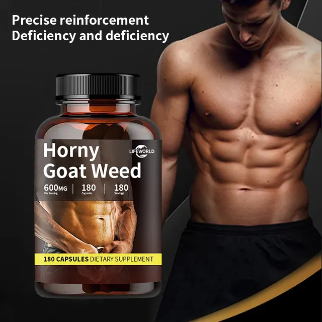 Factory Natural Herbal Supplement Invigorating Kidney Capsule Male Performance Enhancement Horny Goat Weed Capsule