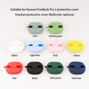 Precio al por mayor, funda de auriculares para <span class=keywords><strong>Huawei</strong></span> <span class=keywords><strong>FreeBuds</strong></span> <span class=keywords><strong>Pro</strong></span> 3, funda de silicona para auriculares, funda para auriculares con gancho - Product Image 2