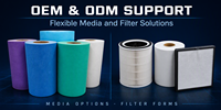 Media Filter Komposit HEPA H11-H14 Kustom Baru, Material Filtrasi Udara Efisiensi Tinggi 90% untuk Aplikasi Industri