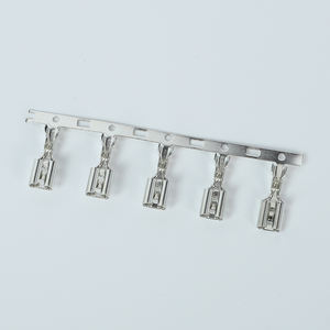 Terminales de Empalme Eléctrico Tipo Faston de Latón Desnudo con Recubrimiento de Estaño 250/6.3 para Conexión de Cables, Venta al Por Mayor - Product Image 1