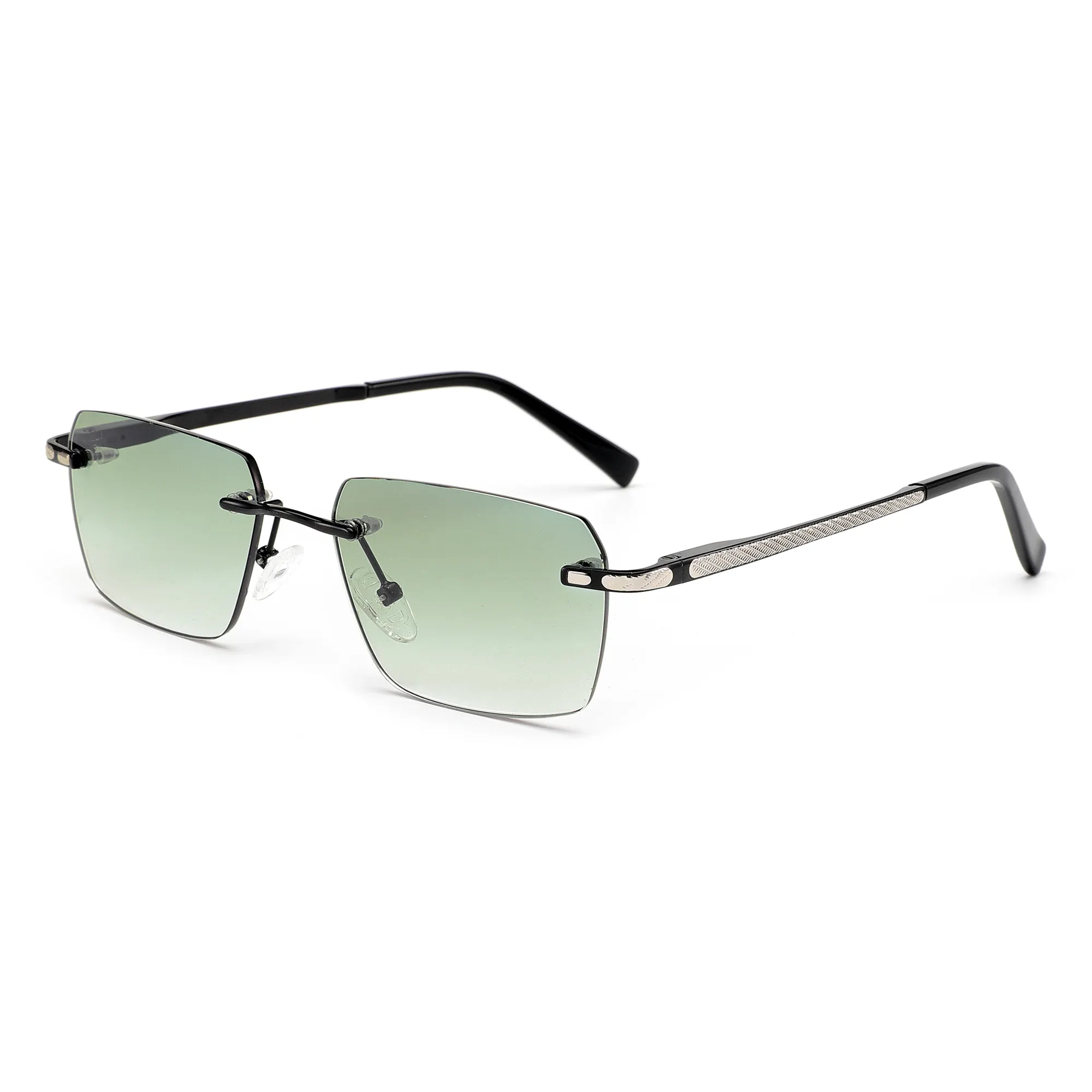 New Arrivals Frameless trendy sunglasses 2024 luxury rectangle rimless sunglasses men women Polarized Shades
