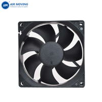 Ventilateur de refroidissement à haut débit d'air AM9025H12S DC 5V/12V/24V/48V 90x90x25mm avec roulement à billes 3800 tr/min pour boîtier d'ordinateur