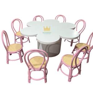 Sillas Infantiles de Mimbre Hechas a Mano, Asientos de Mimbre Natural para Fiestas Infantiles, Eventos de Cumpleaños, Proveedor de Muebles Ecológicos - Product Image 1