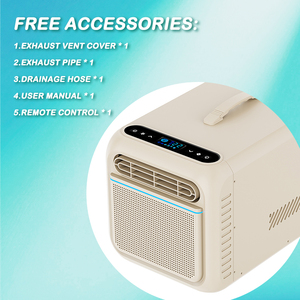Climatiseur portable JDA Mini 2300 BTU 220V ultra-léger 11kg, unité mobile pour <span class=keywords><strong>camping</strong></span>, tente, <span class=keywords><strong>camping</strong></span>-<span class=keywords><strong>car</strong></span>, lit et bureau - Product Image 5