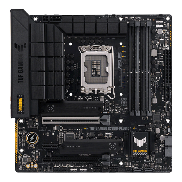 Brand ASUS TUF GAMING B760M-PLUS D4 Motherboard with Intel Socket LGA1700 for 13th/12th Intel Processors and Intel B760 Chipset