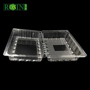 Tek kullanımlık kapaklı şeffaf şeffaf plastik meyve kutusu salata paketleme tepsisi konteyner - Product Image 3