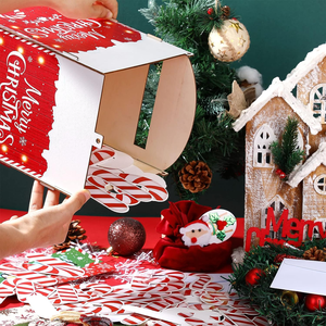 Lettres au père noël boîte aux lettres boîte aux lettres courrier boîte aux lettres noël décoration extérieure enfants cadeau liste de souhaits <span class=keywords><strong>rouge</strong></span> pôle nord livraison boîte aux lettres - Product Image 5