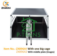 Double porte Caisse de voyage en aluminium pour chien