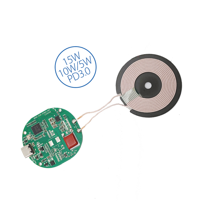 15W Best Selling QI Wireless Charger PCBA Module OEM Fast Qi Electric Charger for Mobile Phone