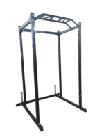 Équipement de musculation pliable en métal commercial, rack à squats avec machine de traction latérale et cage de puissance pour la musculation