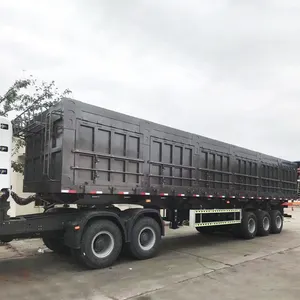 3 Axle 40 Ton Side Wall Cargo Side Tipper Trailer For Sale