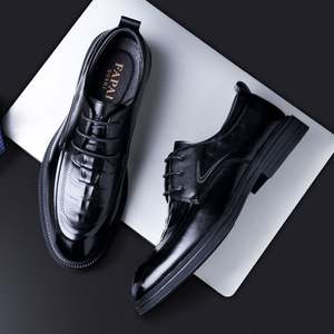 Zapatos Derby de Hombre de Cuero Genuino de Diseño de Lujo de Alta Calidad, Cosidos a Mano, con Cordones, Impermeables y Transpirables, para Negocios y Bodas - Product Image 3