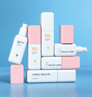 Flacon pulvérisateur transparent givré personnalisé, 80 ml, 100 ml, 120 ml, flacon pulvérisateur de parfum de luxe en plastique PET avec pompe à lotion