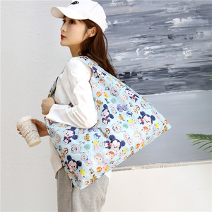 Bolsa de Compras Plegable Grande, Bolso Tote Portátil, Bolso de Mano para Mujer, Vertical, Gran Capacidad, para Viajes y Compras - Product Image 3