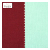 Tissu en mélange de coton et de lin teint réactif, directement de l'usine, pour vêtements