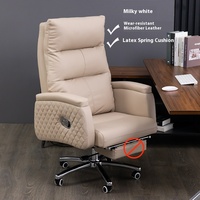 Chaise de bureau ergonomique à dossier inclinable A2307 au design moderne pour la maison/le bureau, chaise de direction pour ordinateur