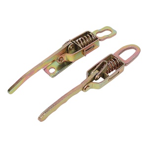 Loquet à ressort à bascule pour rideau de rideau en acier, <span class=keywords><strong>remorque</strong></span> de camion, porte latérale, loquet à bascule, attache sur serrure centrale - Product Image 1