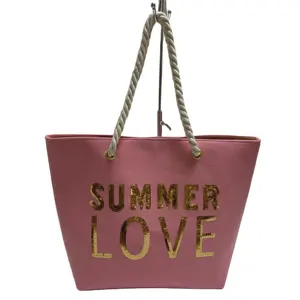 Sequins embroidery beach bags canvas bags promotion bags
