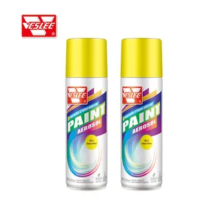 Wholesale Price Good Adhesion Yellow Graffiti Aerosol Spray Waterproof Paint