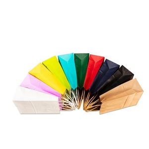 Personnalisez votre propre logo, taille, couleur, <span class=keywords><strong>sac</strong></span> en <span class=keywords><strong>papier</strong></span> kraft bon marché pour emporter les aliments avec poignée - Product Image 6