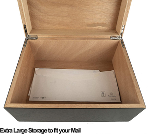 Caja grande <span class=keywords><strong>de</strong></span> <span class=keywords><strong>madera</strong></span> con tapa abatible-caja <span class=keywords><strong>de</strong></span> almacenamiento <span class=keywords><strong>de</strong></span> <span class=keywords><strong>madera</strong></span> <span class=keywords><strong>de</strong></span> alijo negro-<span class=keywords><strong>cajas</strong></span> decorativas con tapas - Product Image 3
