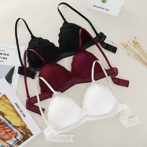 Soutien-gorge d'été en dentelle pour femme, ajustable, sexy, à bonnets triangulaires - Product Image 1