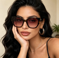 Kacamata Hitam Wanita Berkualitas Tinggi Model Cat-eye UV400 Bingkai Asetat untuk Fashion, Perjalanan, dan Olahraga Luar Ruangan, Pelindung Matahari
