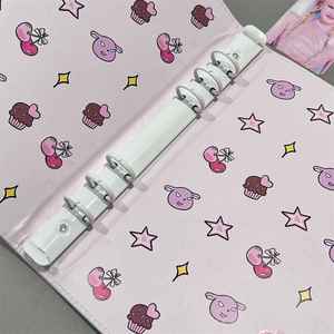 Album photo A5 en cuir PU mignon avec <span class=keywords><strong>pochettes</strong></span> en PP, 3 pouces, 4 compartiments pour cartes et photos, LEADER PA040 - Product Image 4