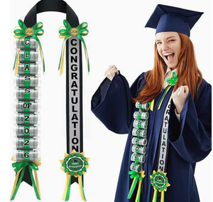 DAMAI Saison de remise des diplômes 2026 – Collier tressé fait main haut de gamme en acrylique brillant multicolore – Meilleures ventes - Product Image 5