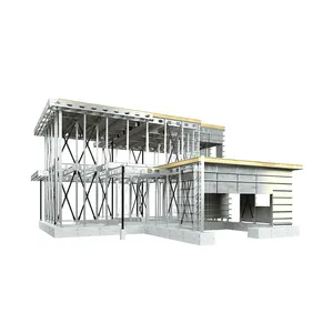 light steel structure door steel structure frame welded moduler homes prefab steel structure building supplier