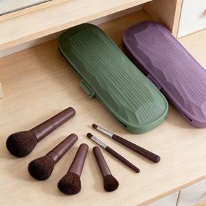 Bolsa de Maquillaje de Silicona al por Mayor con Soporte para Brochas, Organizador de Lápices Labiales, Estuche de Cosméticos de Viaje - Product Image 4